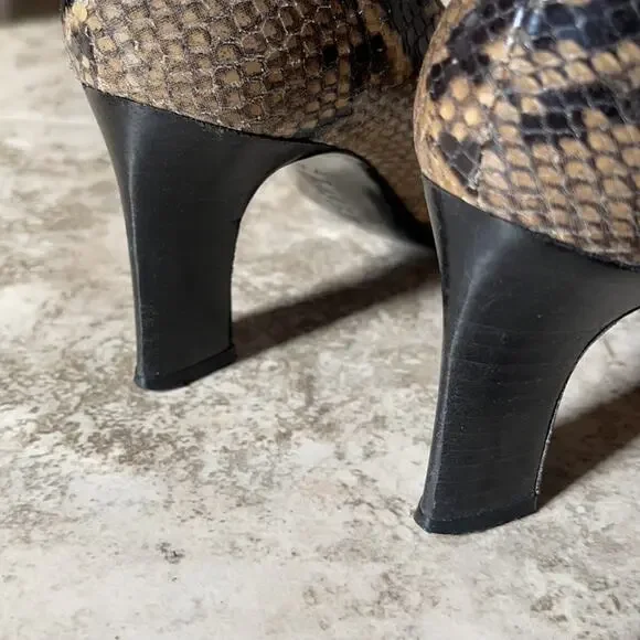 Laure by Ralph Lauren Snakeskin Heels INV7 - Picture 6 of 11